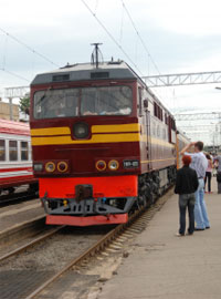 Поезд Москва-Рига